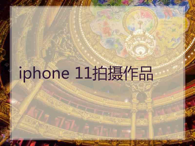 iphone 11拍摄作品