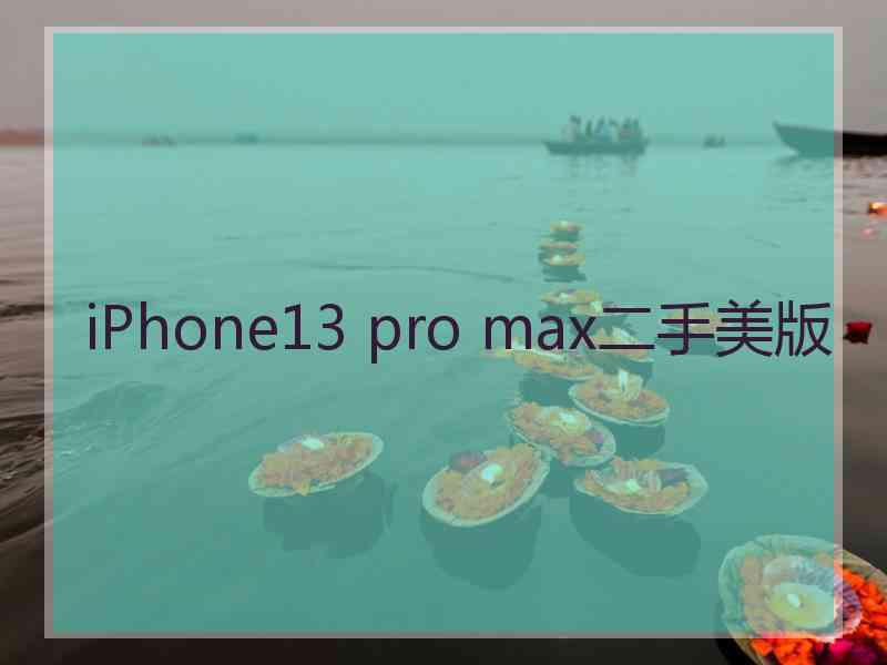 iPhone13 pro max二手美版