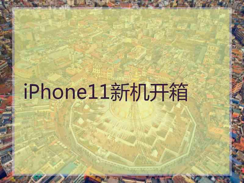 iPhone11新机开箱