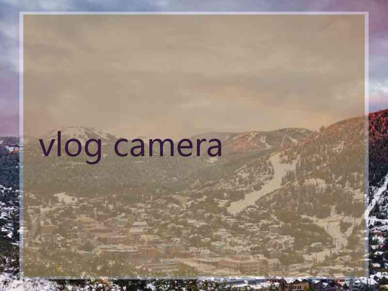 vlog camera