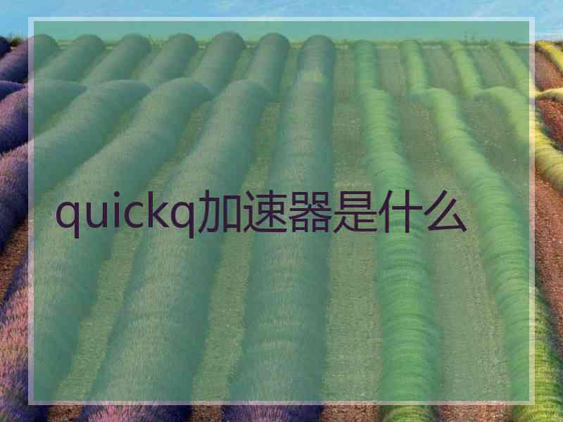 quickq加速器是什么