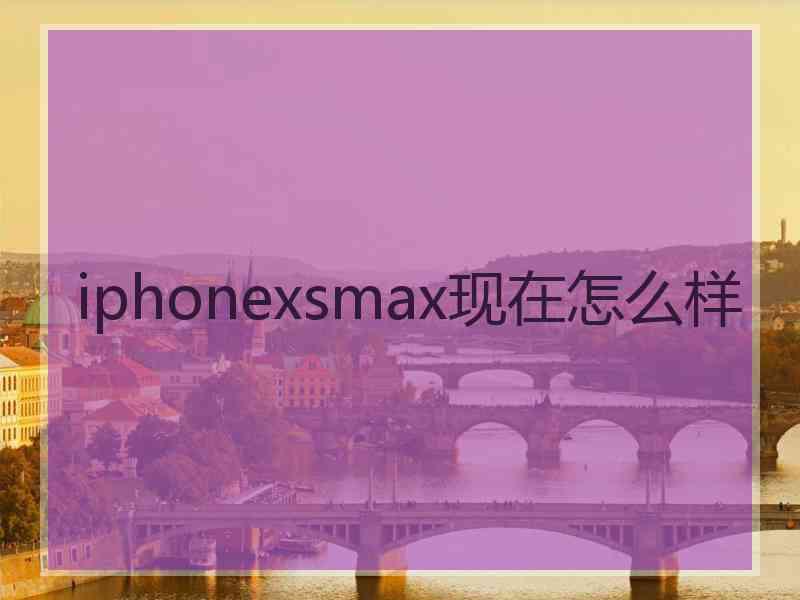 iphonexsmax现在怎么样