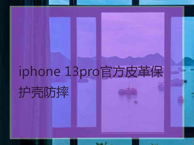 iphone 13pro官方皮革保护壳防摔