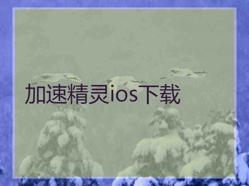 加速精灵ios下载