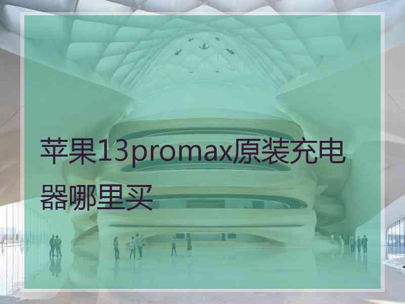 苹果13promax原装充电器哪里买