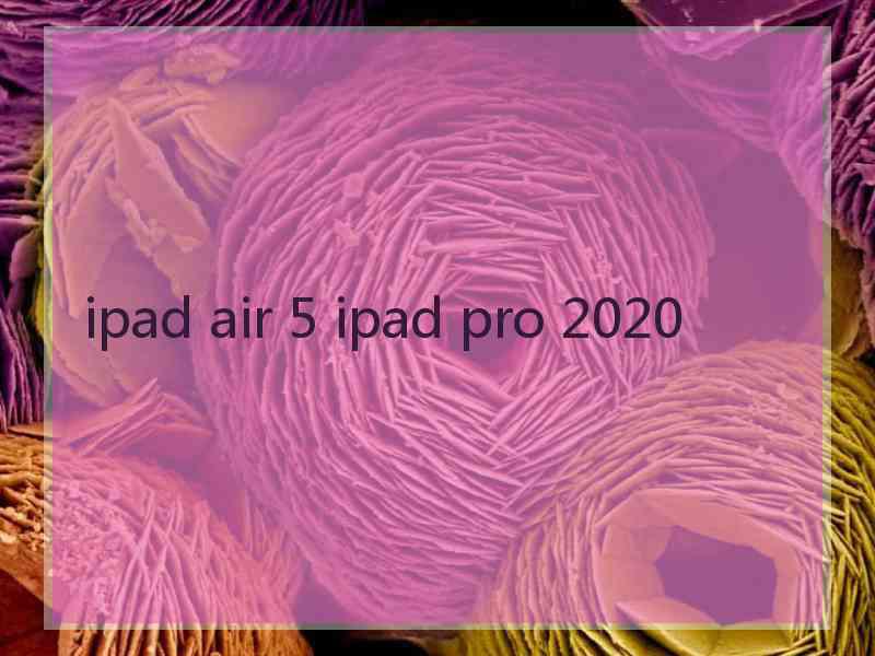 ipad air 5 ipad pro 2020