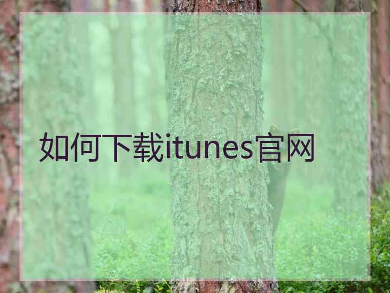 如何下载itunes官网