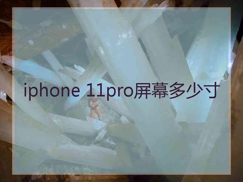 iphone 11pro屏幕多少寸