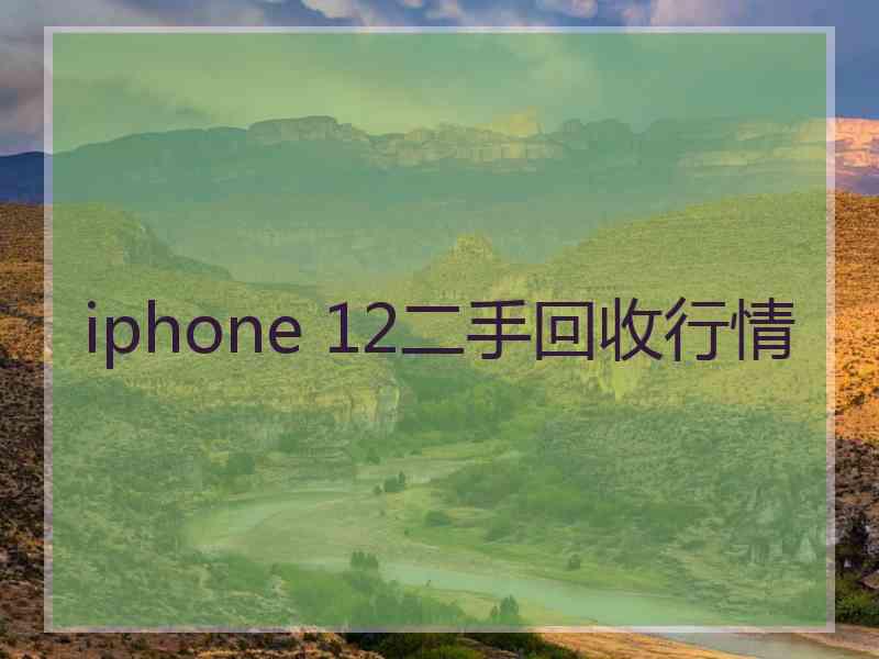 iphone 12二手回收行情