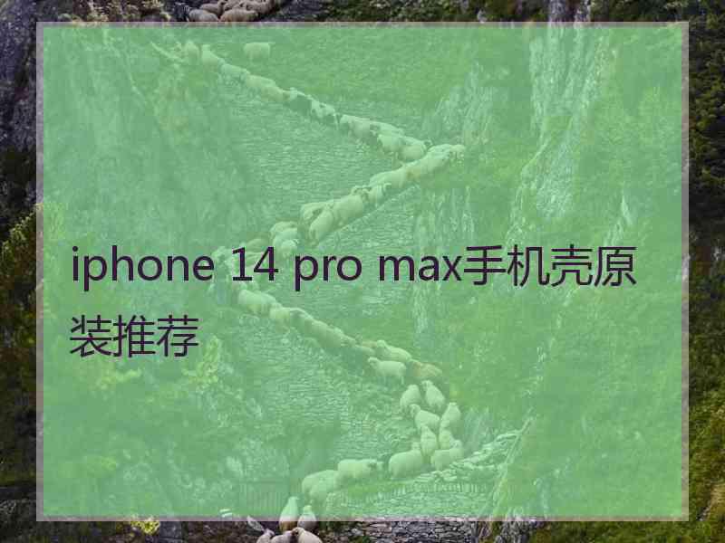 iphone 14 pro max手机壳原装推荐