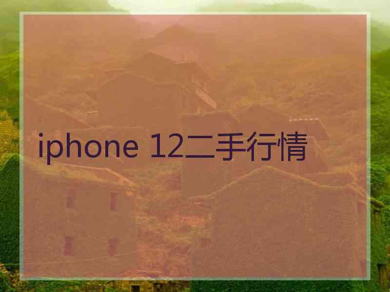 iphone 12二手行情