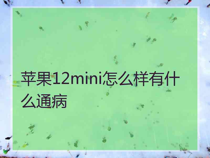 苹果12mini怎么样有什么通病