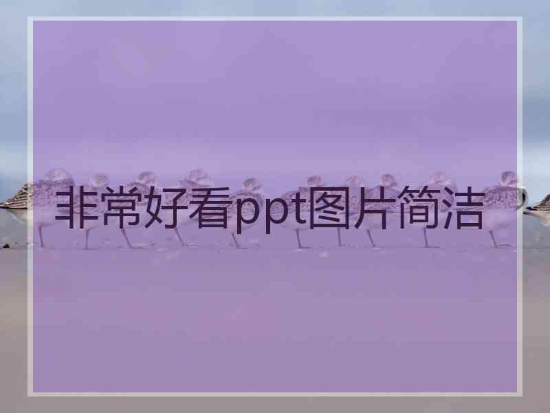 非常好看ppt图片简洁