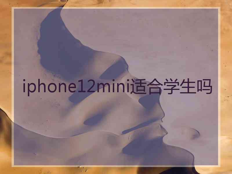 iphone12mini适合学生吗