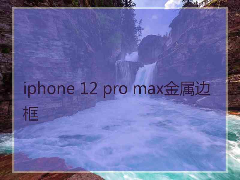 iphone 12 pro max金属边框