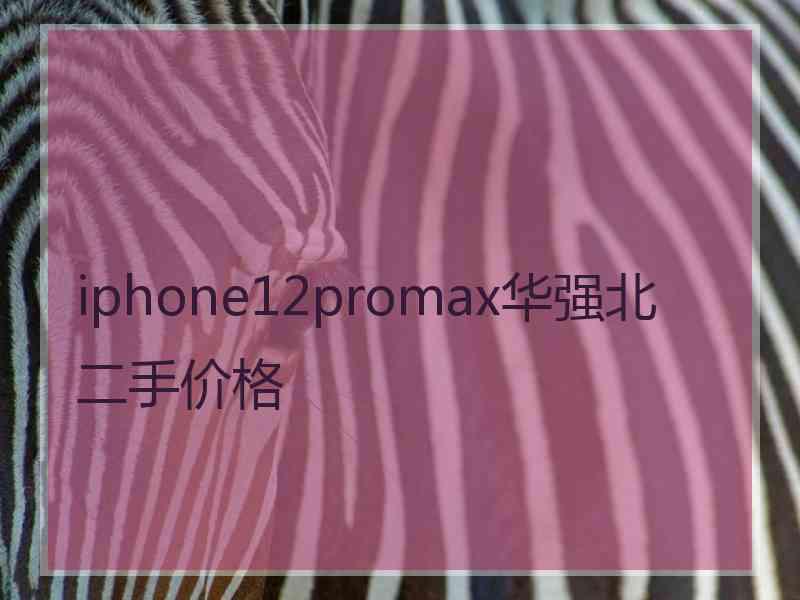 iphone12promax华强北二手价格