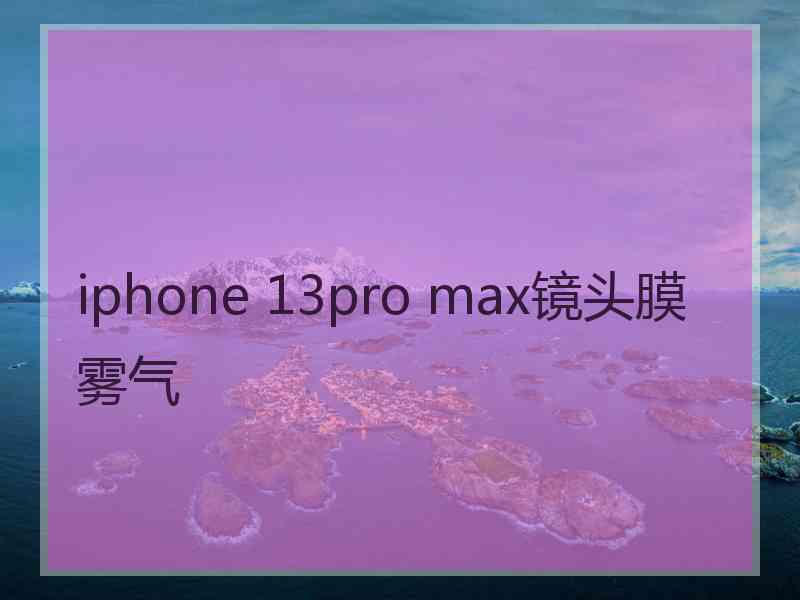 iphone 13pro max镜头膜雾气