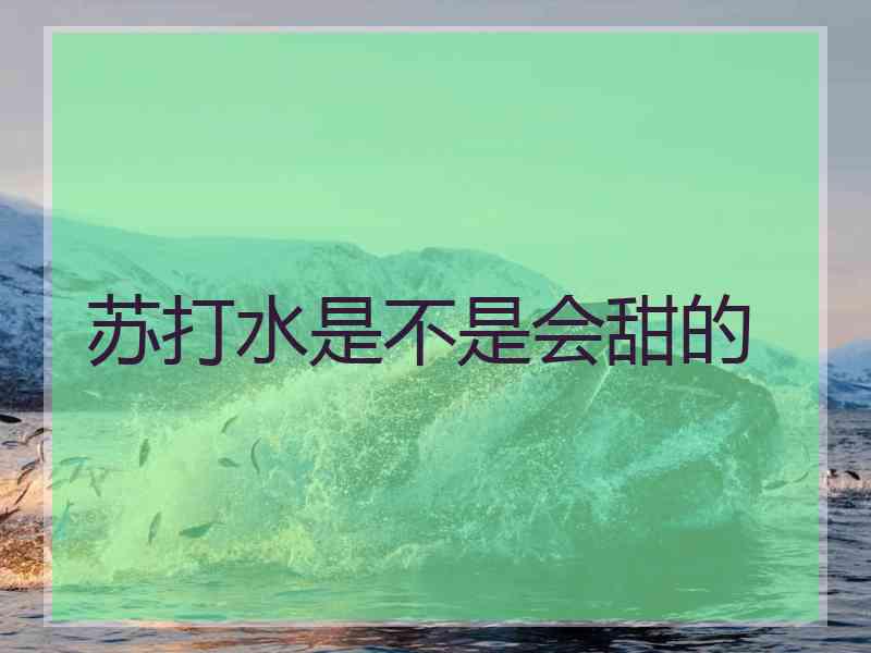 苏打水是不是会甜的