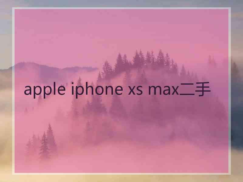 apple iphone xs max二手