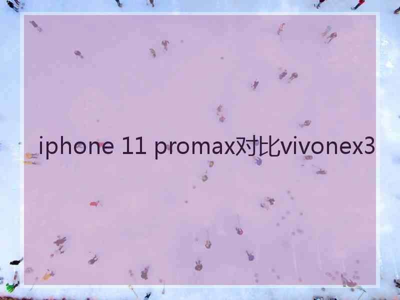 iphone 11 promax对比vivonex3