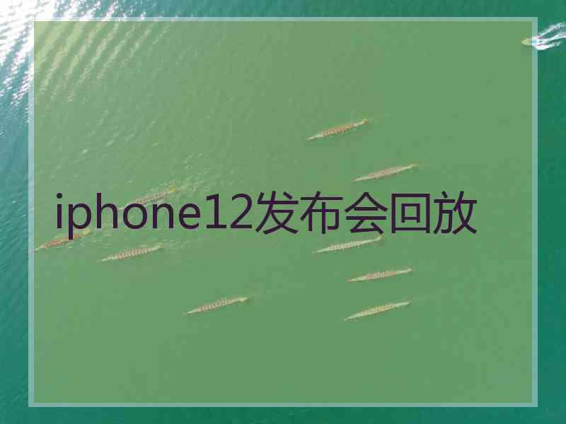 iphone12发布会回放