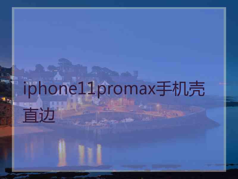 iphone11promax手机壳直边