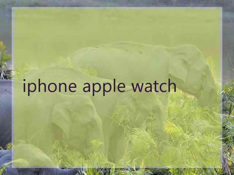 iphone apple watch