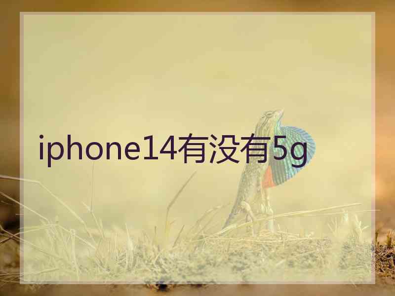 iphone14有没有5g