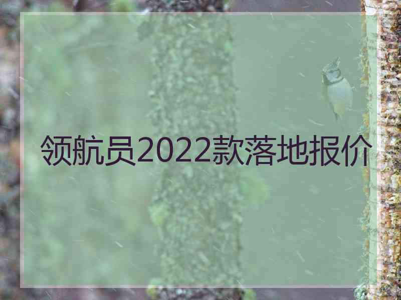 领航员2022款落地报价