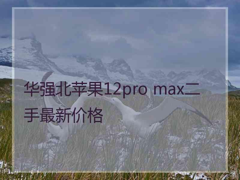 华强北苹果12pro max二手最新价格