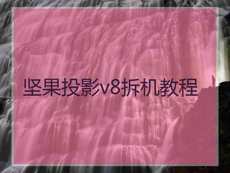 坚果投影v8拆机教程