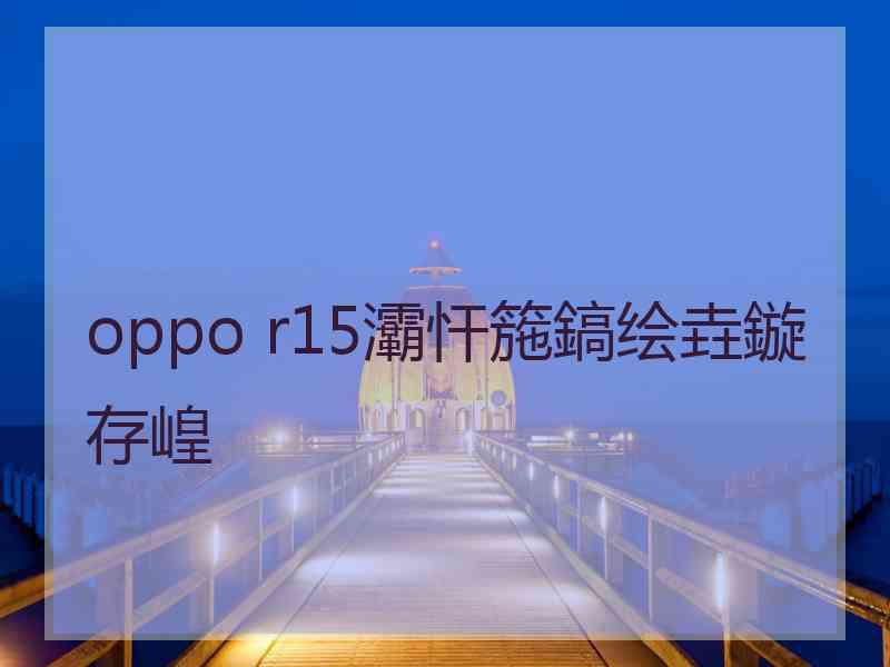 oppo r15灞忓箷鎬绘垚鏇存崲