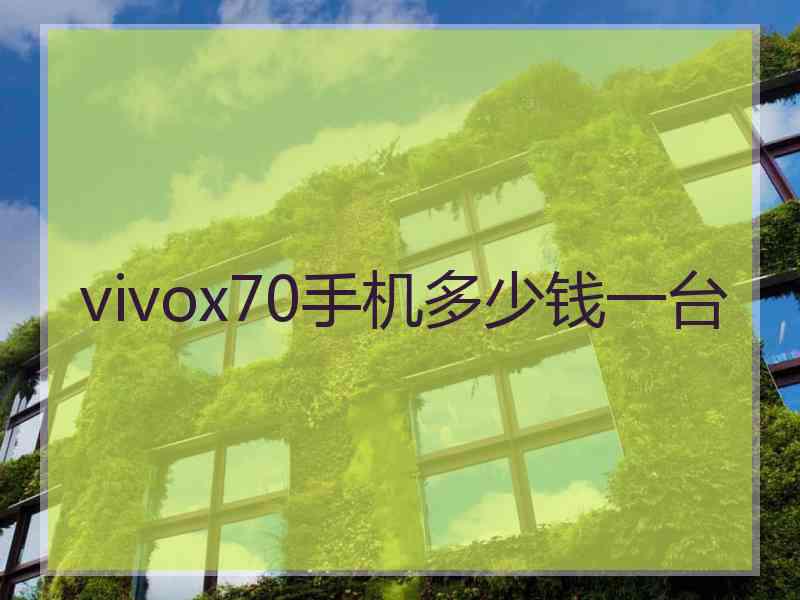 vivox70手机多少钱一台