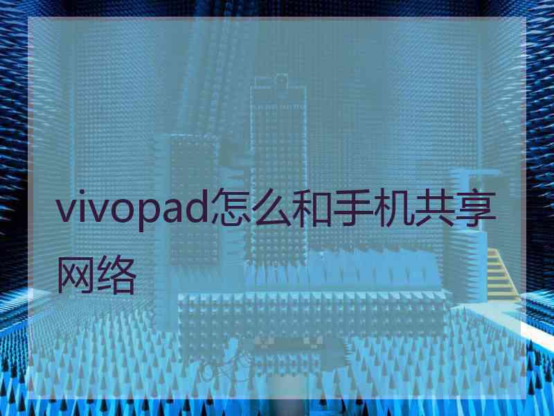 vivopad怎么和手机共享网络