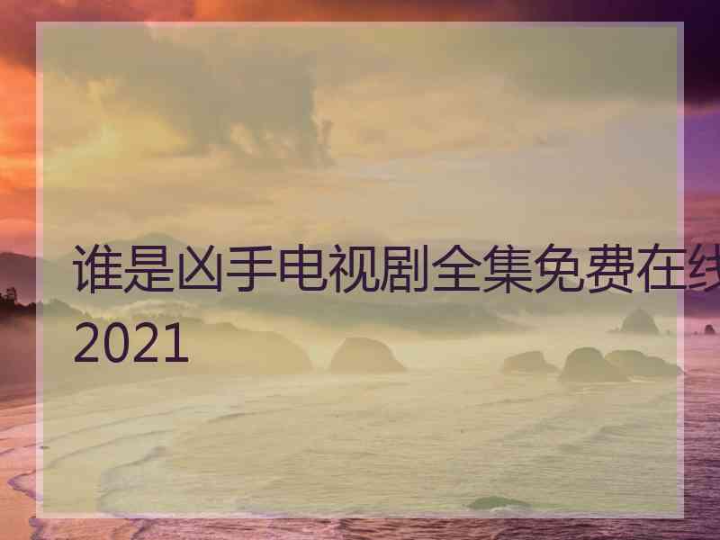 谁是凶手电视剧全集免费在线2021