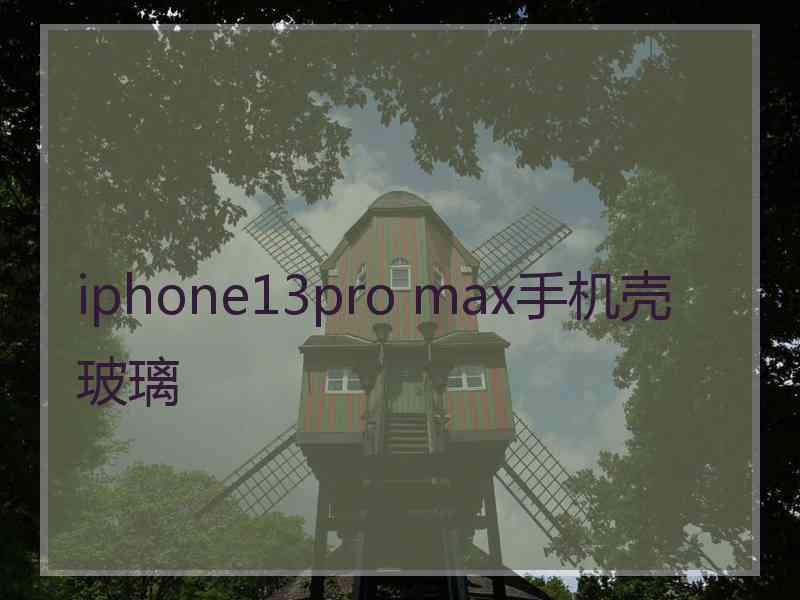 iphone13pro max手机壳 玻璃