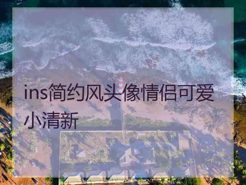 ins简约风头像情侣可爱小清新