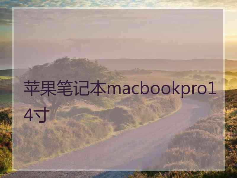 苹果笔记本macbookpro14寸