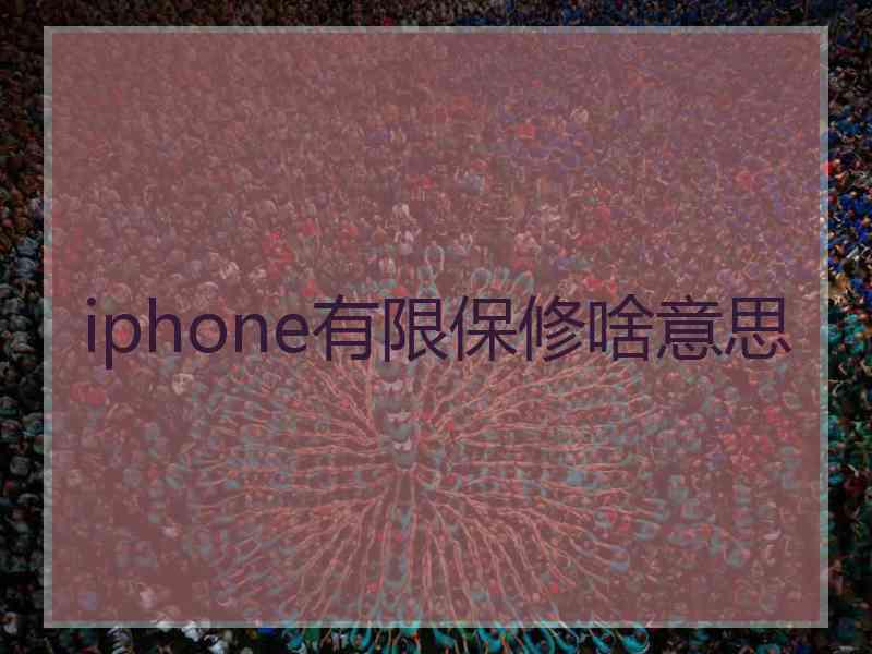 iphone有限保修啥意思