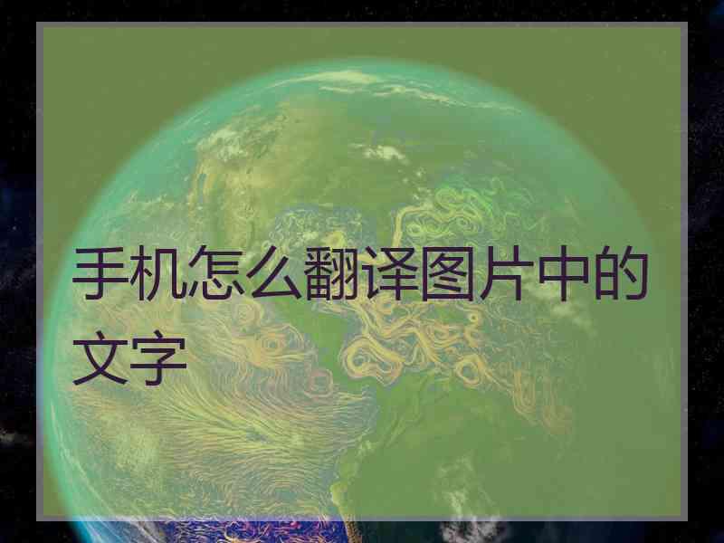 手机怎么翻译图片中的文字