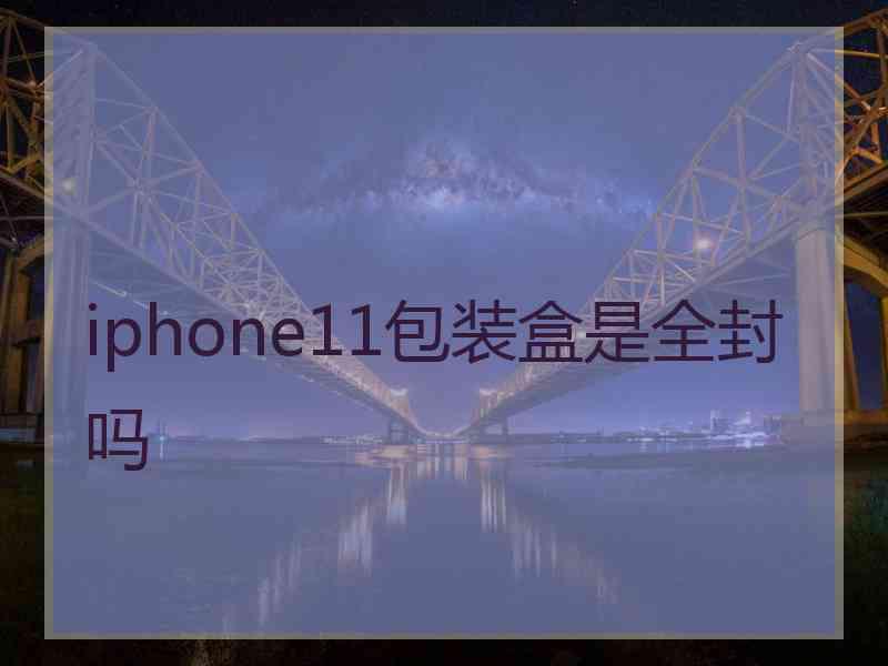 iphone11包装盒是全封吗