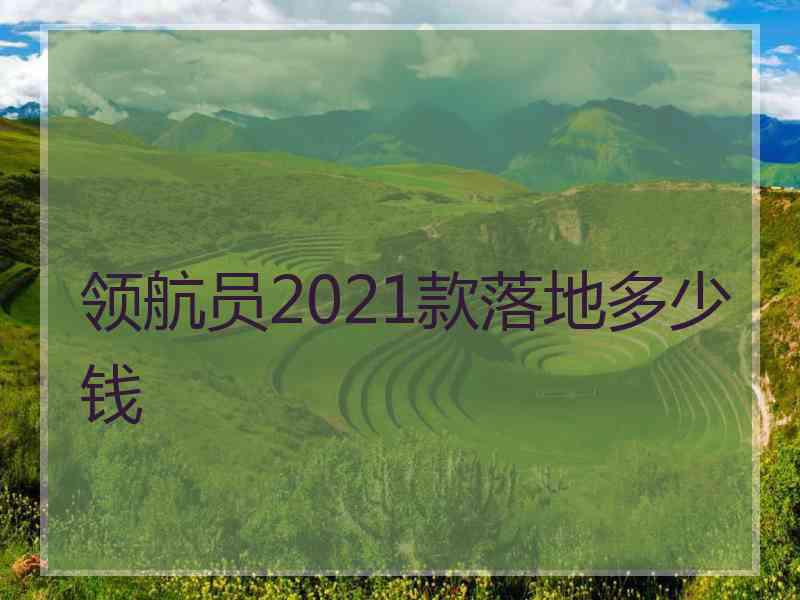 领航员2021款落地多少钱