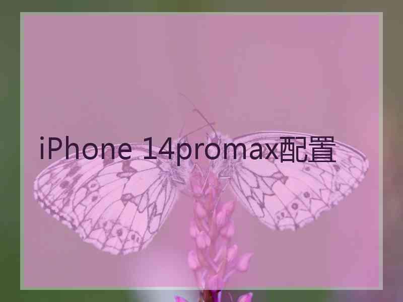 iPhone 14promax配置