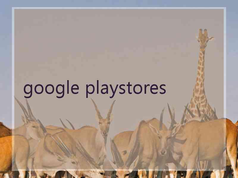 google playstores