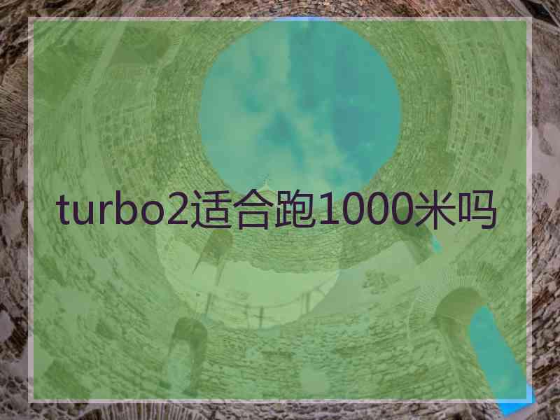 turbo2适合跑1000米吗