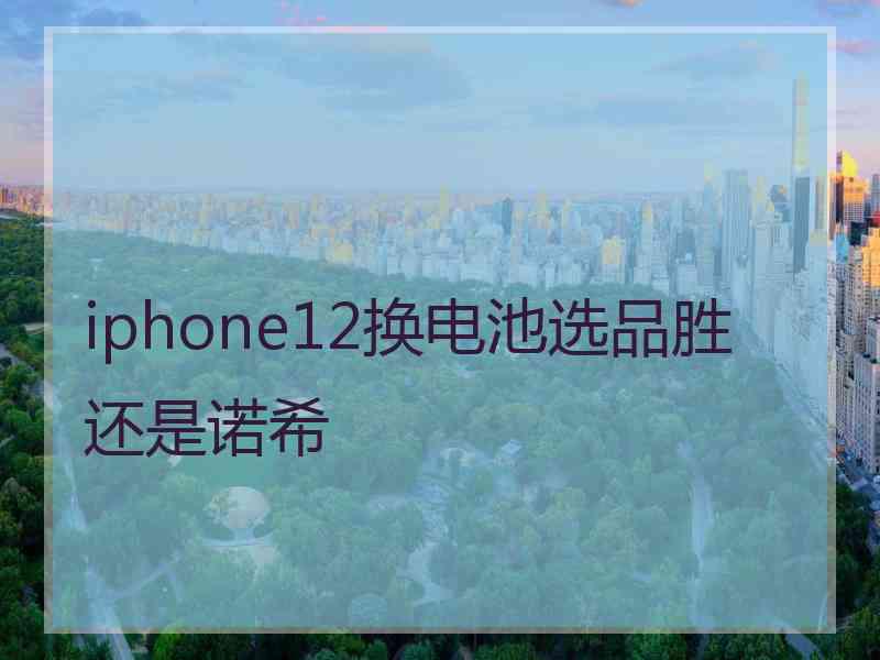 iphone12换电池选品胜还是诺希