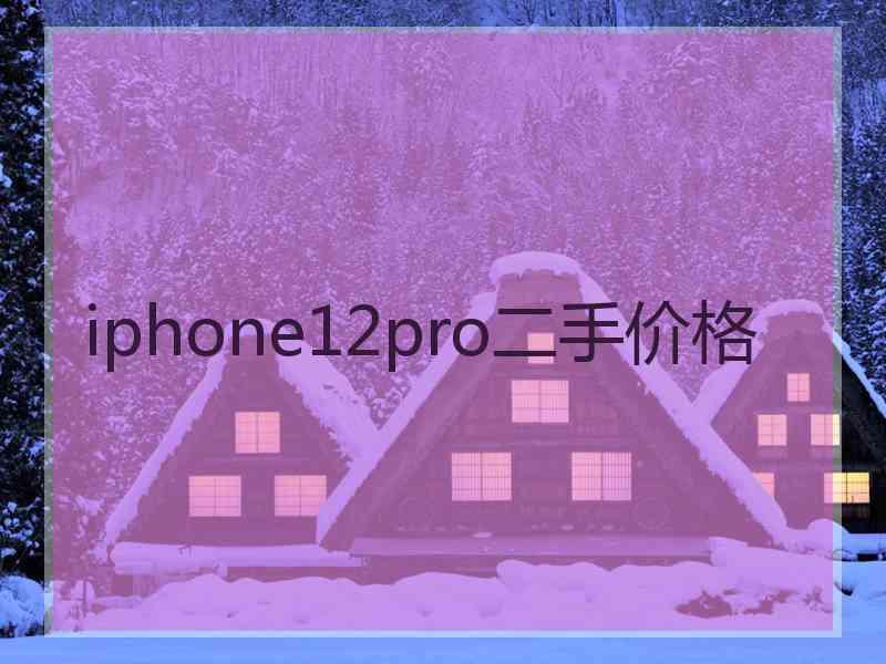 iphone12pro二手价格