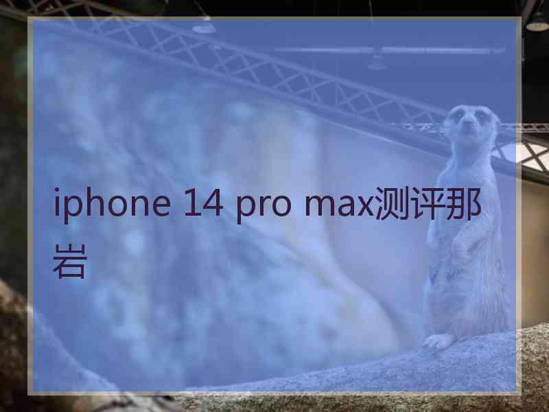 iphone 14 pro max测评那岩