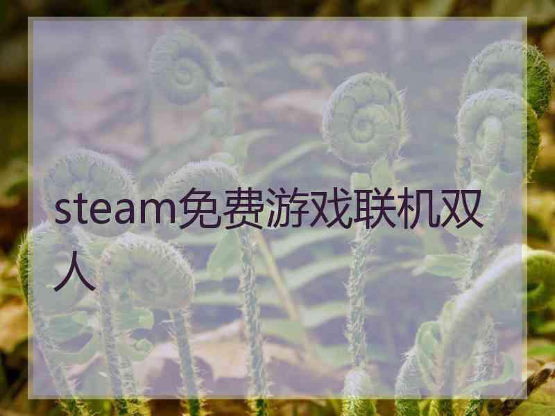 steam免费游戏联机双人