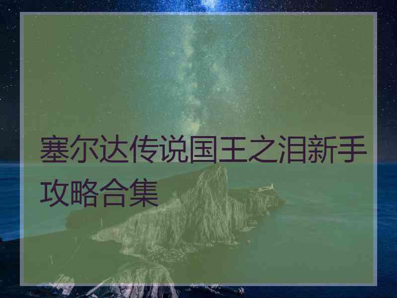 塞尔达传说国王之泪新手攻略合集